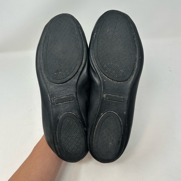 Tory Burch Women’s Minnie Travel Ballet Flat Genuine Leather Perfect Black 8.5 - Picture 12 of 12